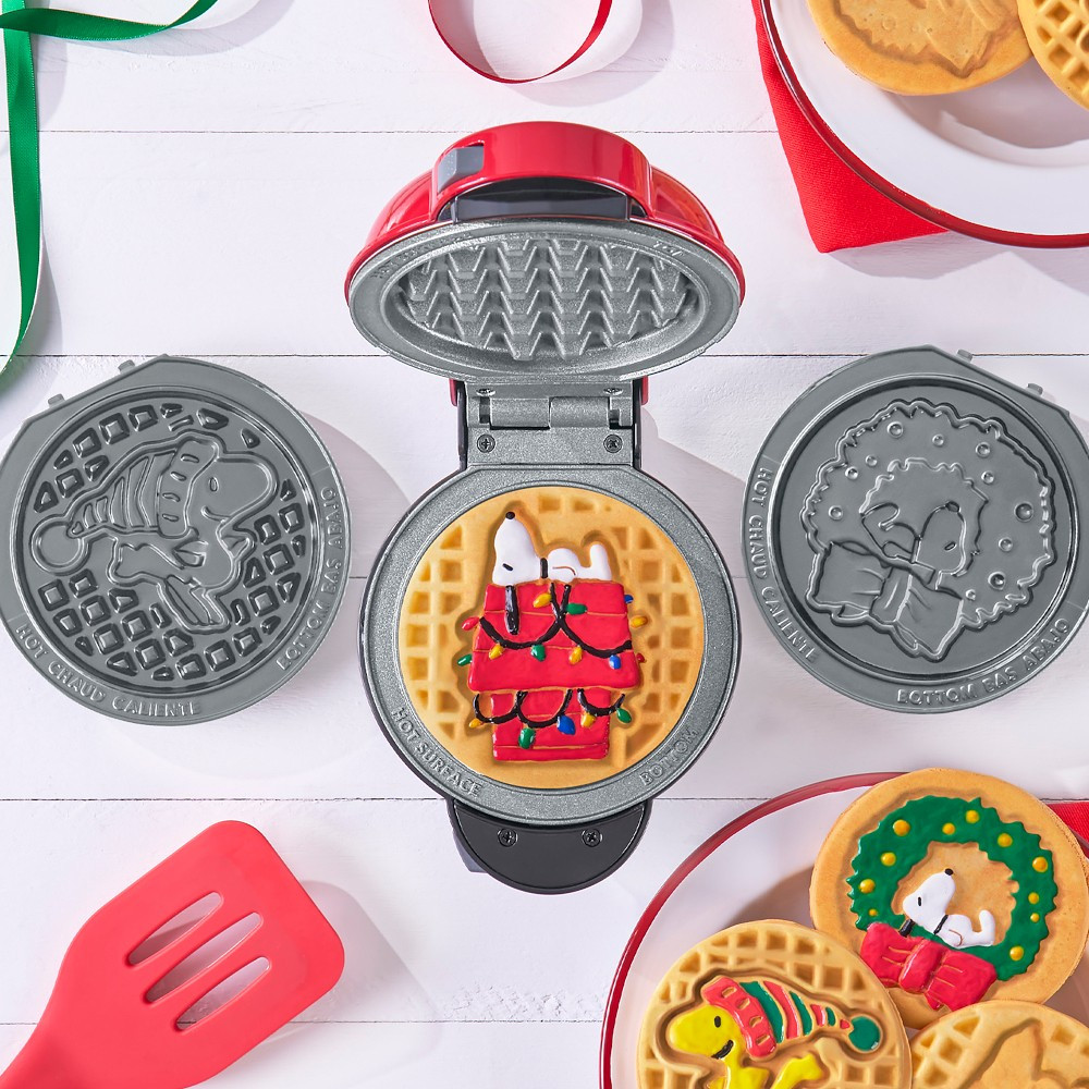 Peanuts® x Dash Holiday Waffle MultiMaker™ Mini System | Williams-Sonoma