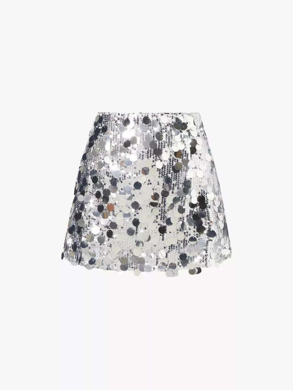 Oceane embellished woven mini skirt | Selfridges