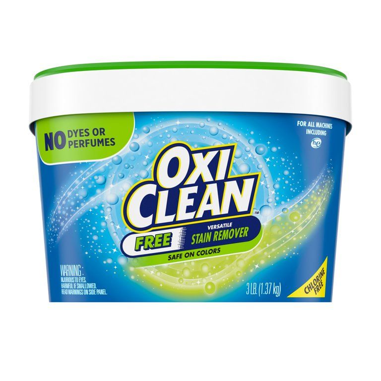 OxiClean Versatile Stain Remover Powder Free, Laundry Stain Remover, 3 Lbs | Walmart (US)