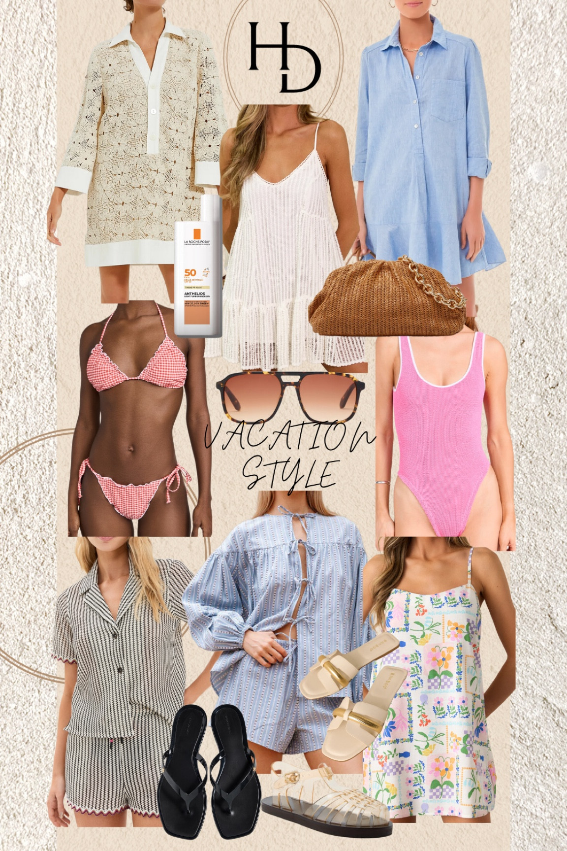 Vacation // dresses // swimsuits // bikini // one piece // raffia bag // sandals // bump friendly

#LTKSwim #LTKTravel