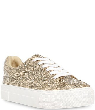 Blue by Betsey Johnson Sidny Rhinestone Embellished Family Matching Platform Lace Up Sneakers | Dillard's