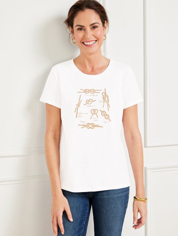 Crewneck Tee - Sailing Knots | Talbots