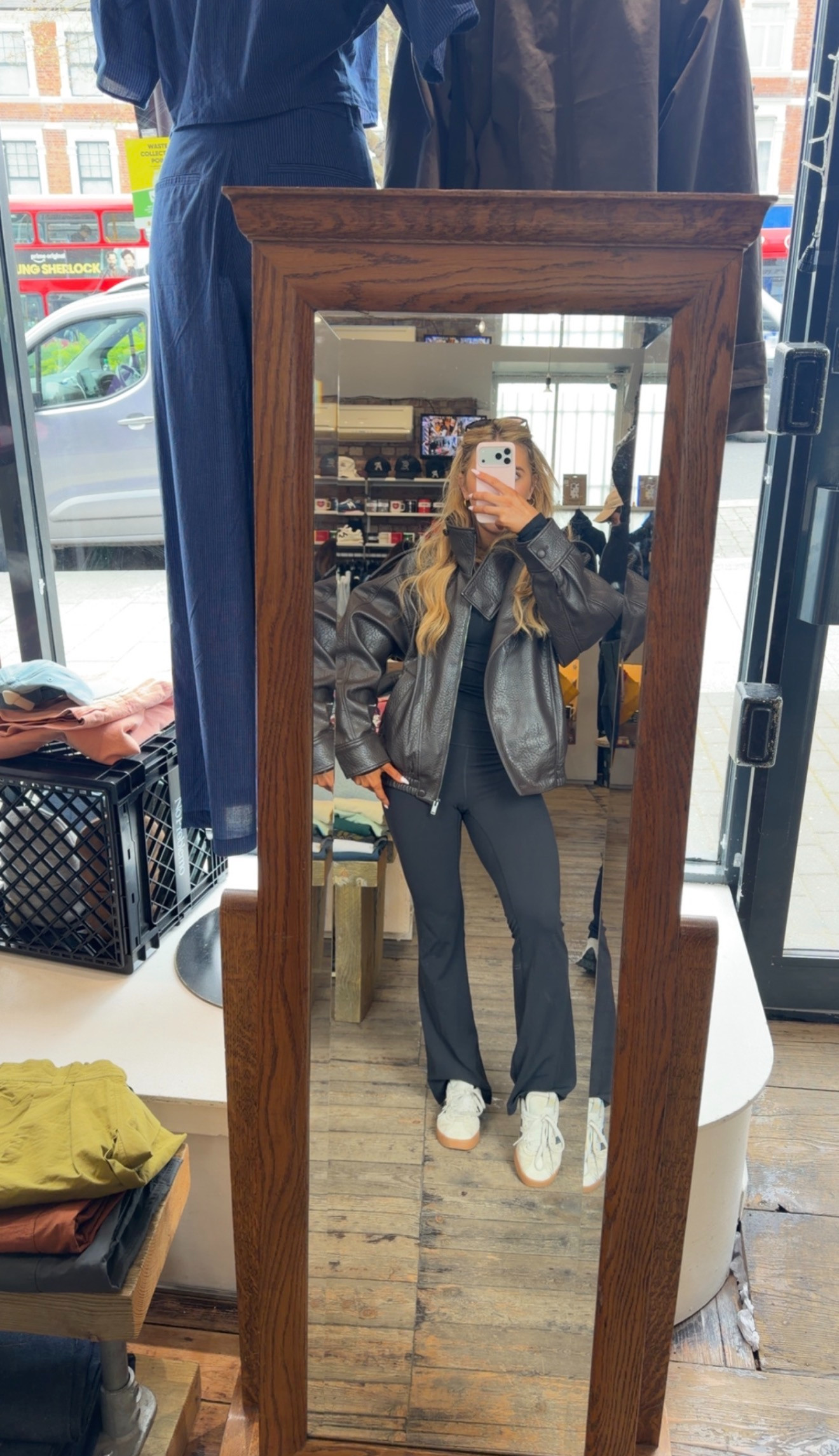 zara leather jacket, leather jacket, oversized leather jacket - over sized leather jacket - zara leather jacket - leather jacket with buttons - adidas trainers - lululemon pants - lululemon flare pants - autumn outfit - autimn style - zara new in - biker jacker  

 #LTKautumn #LTKeurope #LTKsale