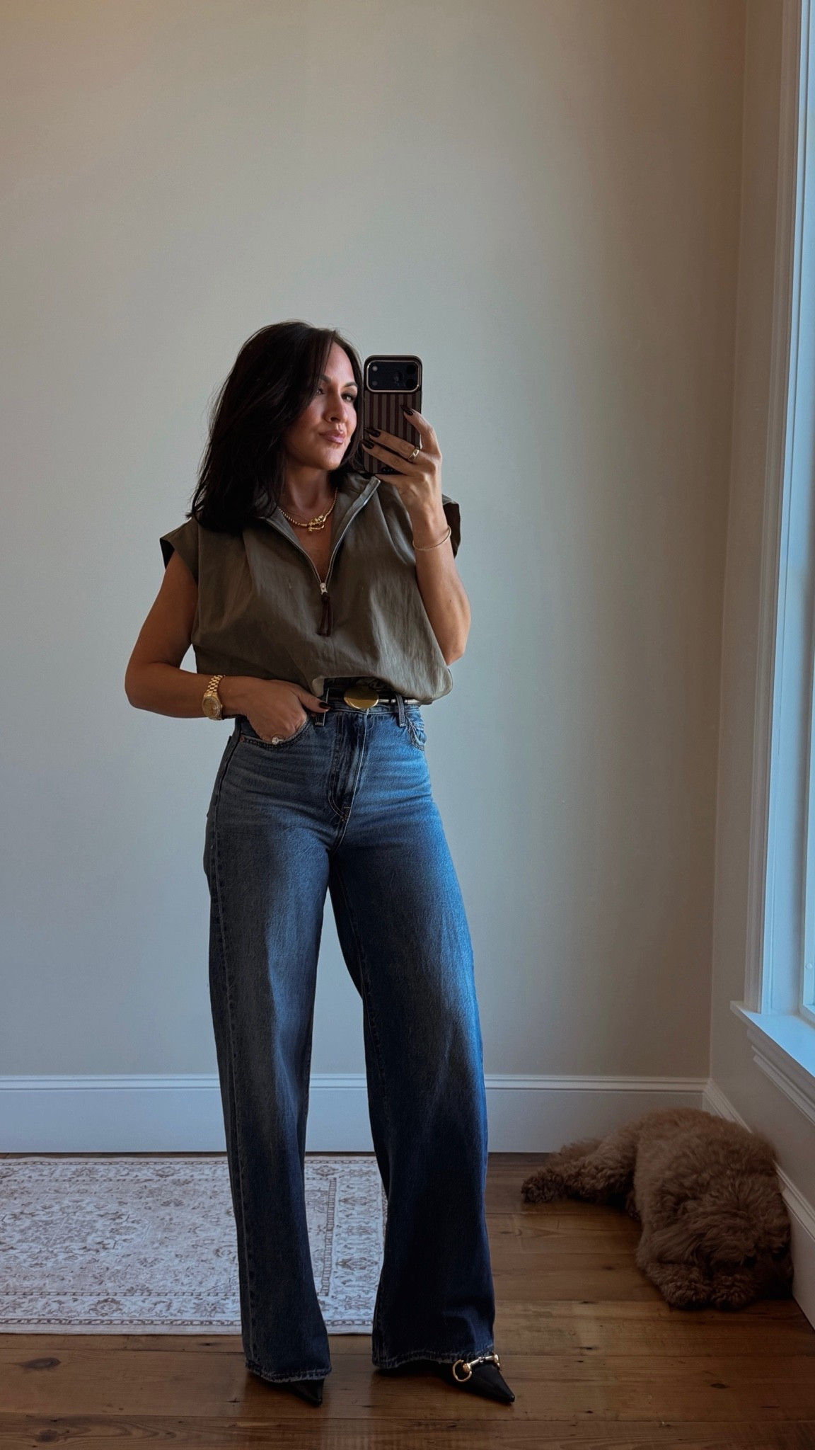 Today’s ootd! 

Small in top 
25 in jeans