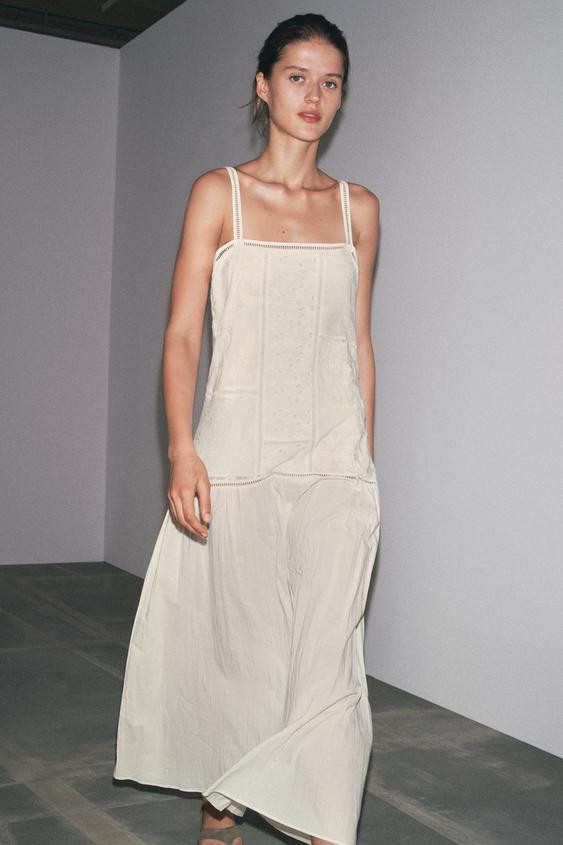 ZW COLLECTION PATCHWORK EMBROIDERED DRESS | Zara US