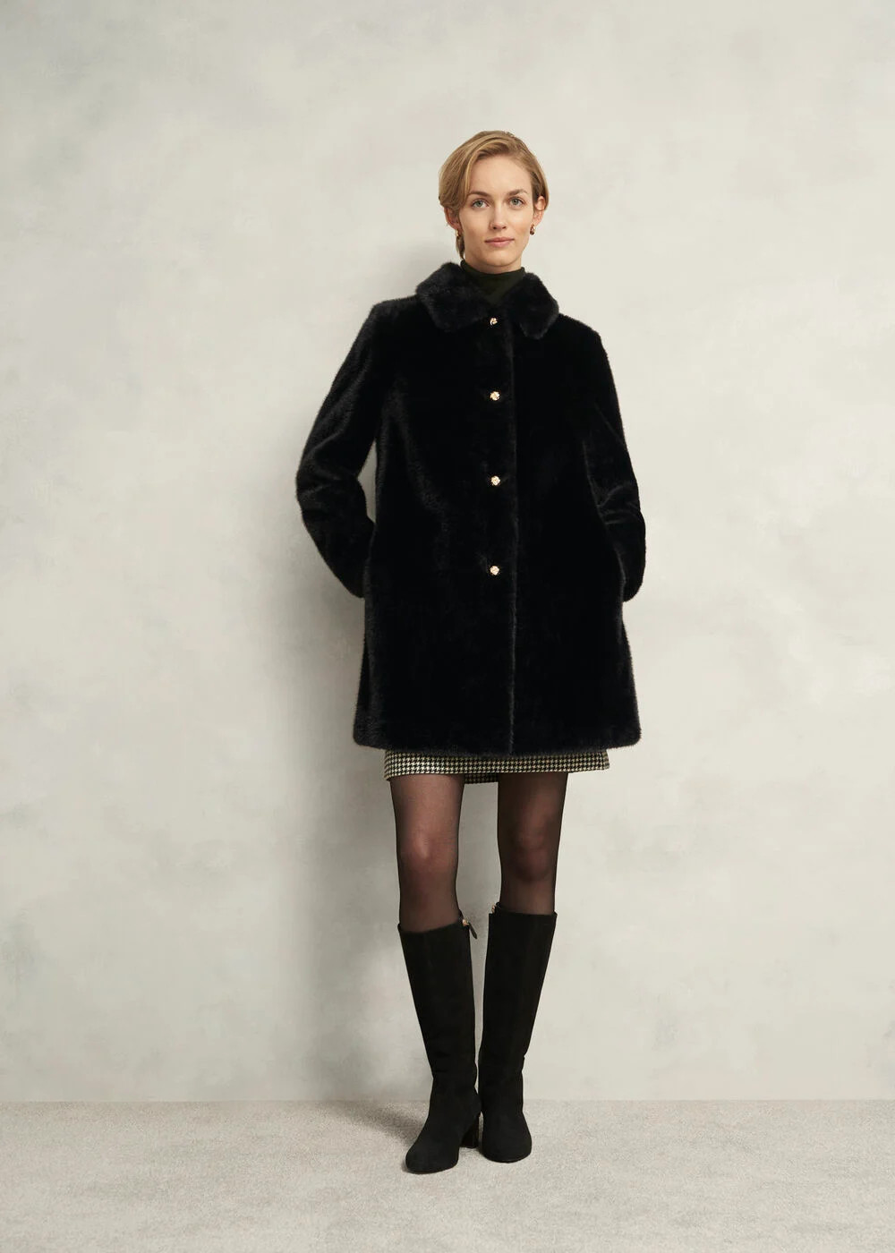 Rue Faux Fur Coat | Hobbs UK | | Hobbs