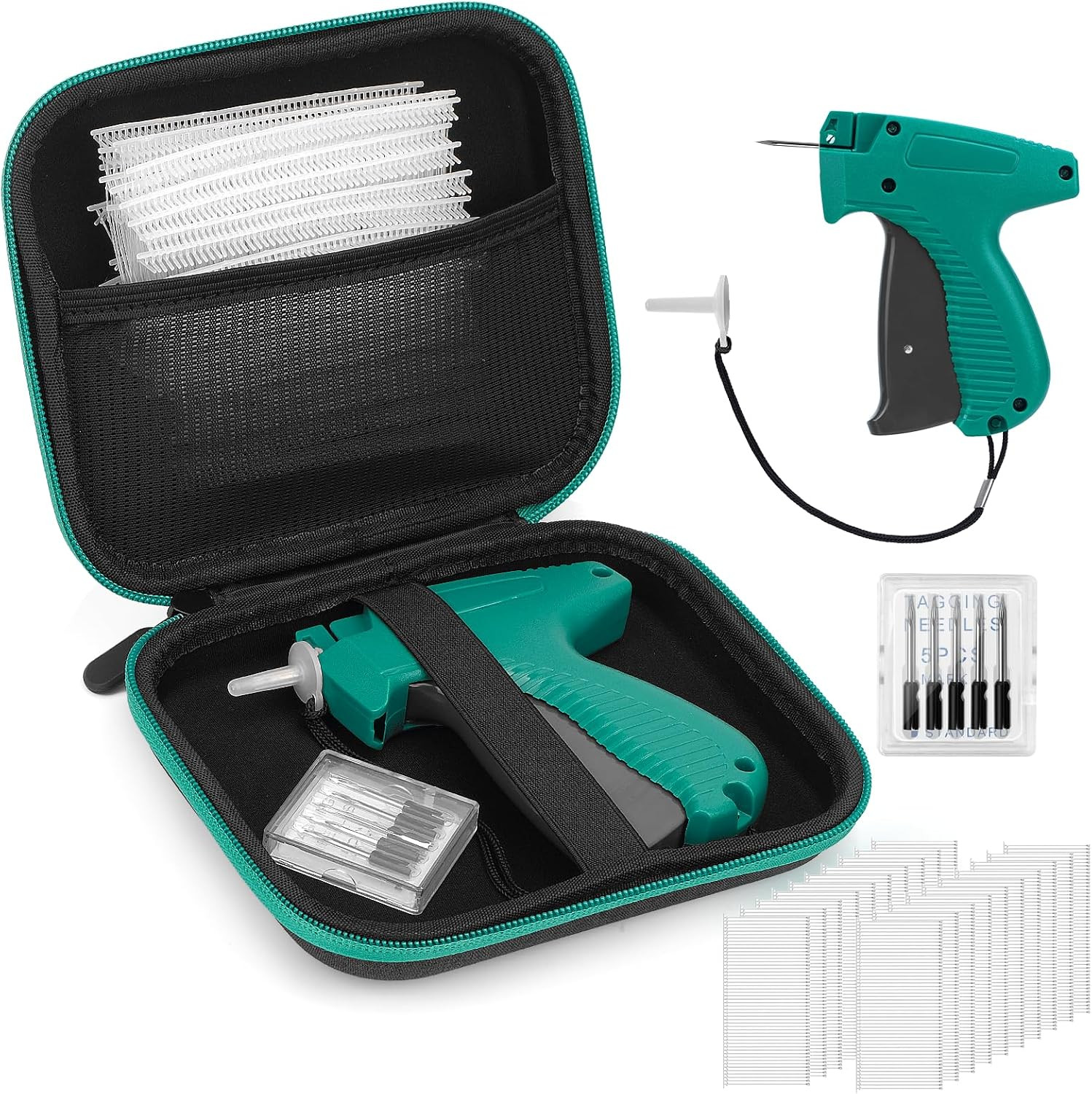 Glamgen Standard Retail Price Tag Applicator Gun for Garment Labellers with Storage Case, Label Tagging Gun with 6 Pcs Microneedles 1000 Pcs 2" Barbs, 1 Pc Travel Case | Amazon (UK)