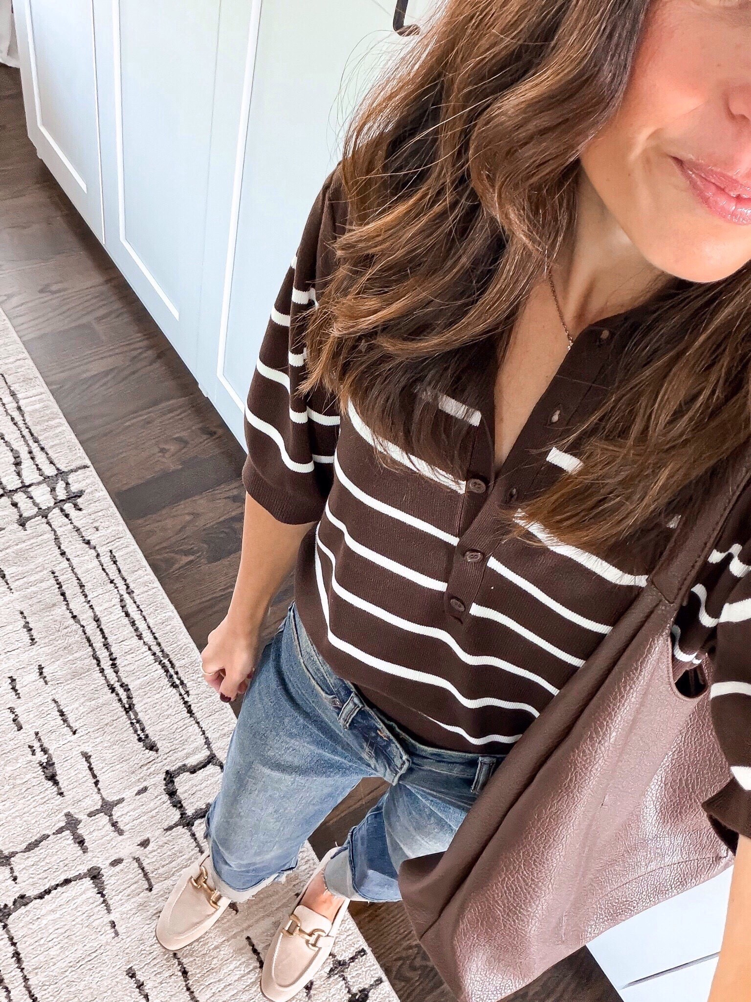 Loving these collared sweaters this season. The chocolate brown is 👌🏻🤎 Only $24 and wearing size small 

Follow my LTK @mrscasual on the @shop.LTK app to view this post and get my exclusive app-only content!

#LTKootd #LTKmomlife #LTKOver40