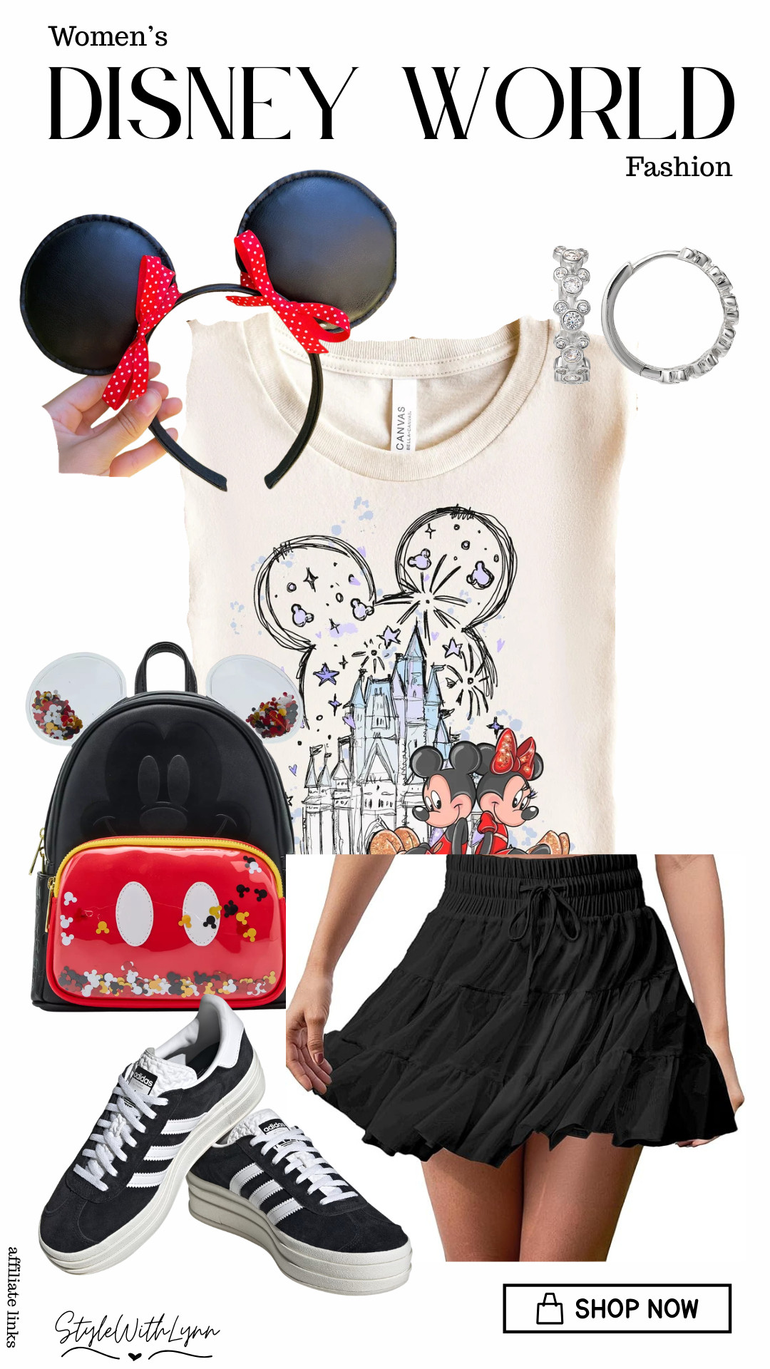 This classic Mickey and Minnie inspired outfit is the perfect mix of comfy and cute. The flowy black skirt, graphic tee, and iconic accessories make this an easy go-to look for your next Disney trip. 🏰🎆

Linked all my must-haves to recreate this look, don’t forget the ears! ❤️


disney world outfit, disney outfit women, mickey mouse outfit, minnie mouse outfit, disney park outfit, disney outfit ideas, disney style outfit, what to wear to disney world, disney vacation outfit, cute disney outfits, disney fashion women, casual disney outfit, disney summer outfit, amazon disney outfit, disney graphic tee outfit 

 #LTKootd #LTKTravel