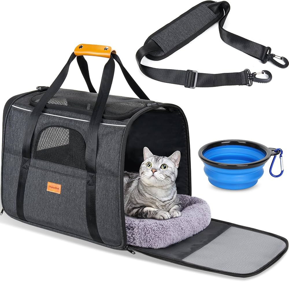Morpilot Cat Carrier - Soft Sided Cat Carrier Large for Big Medium Cats and Puppy up to 15lbs, Pe... | Amazon (US)