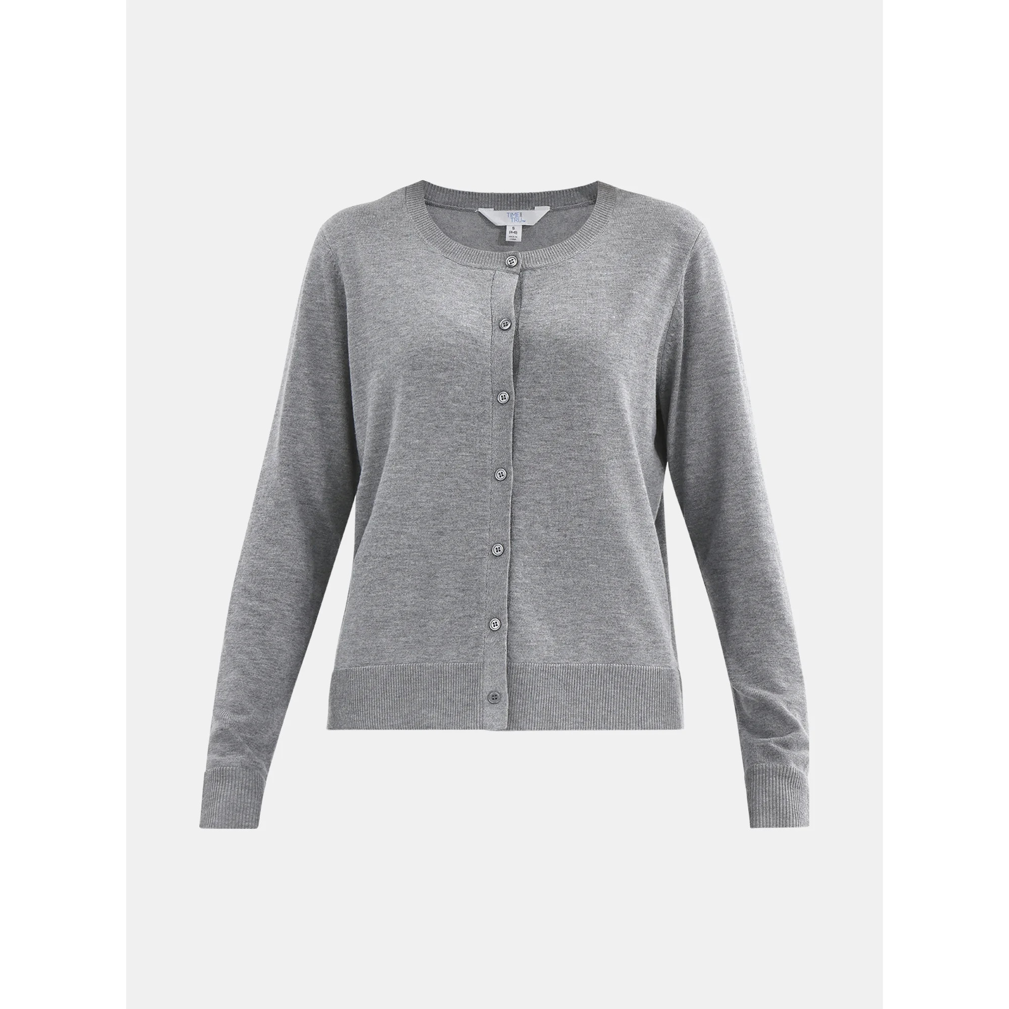 Time and Tru Women’s Fine Gauge Cardigan Sweater, Lightweight, Size XS-XXXL | Walmart (US)