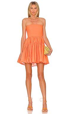 SAU LEE Reese Dress in Orange from Revolve.com | Revolve Clothing (Global)