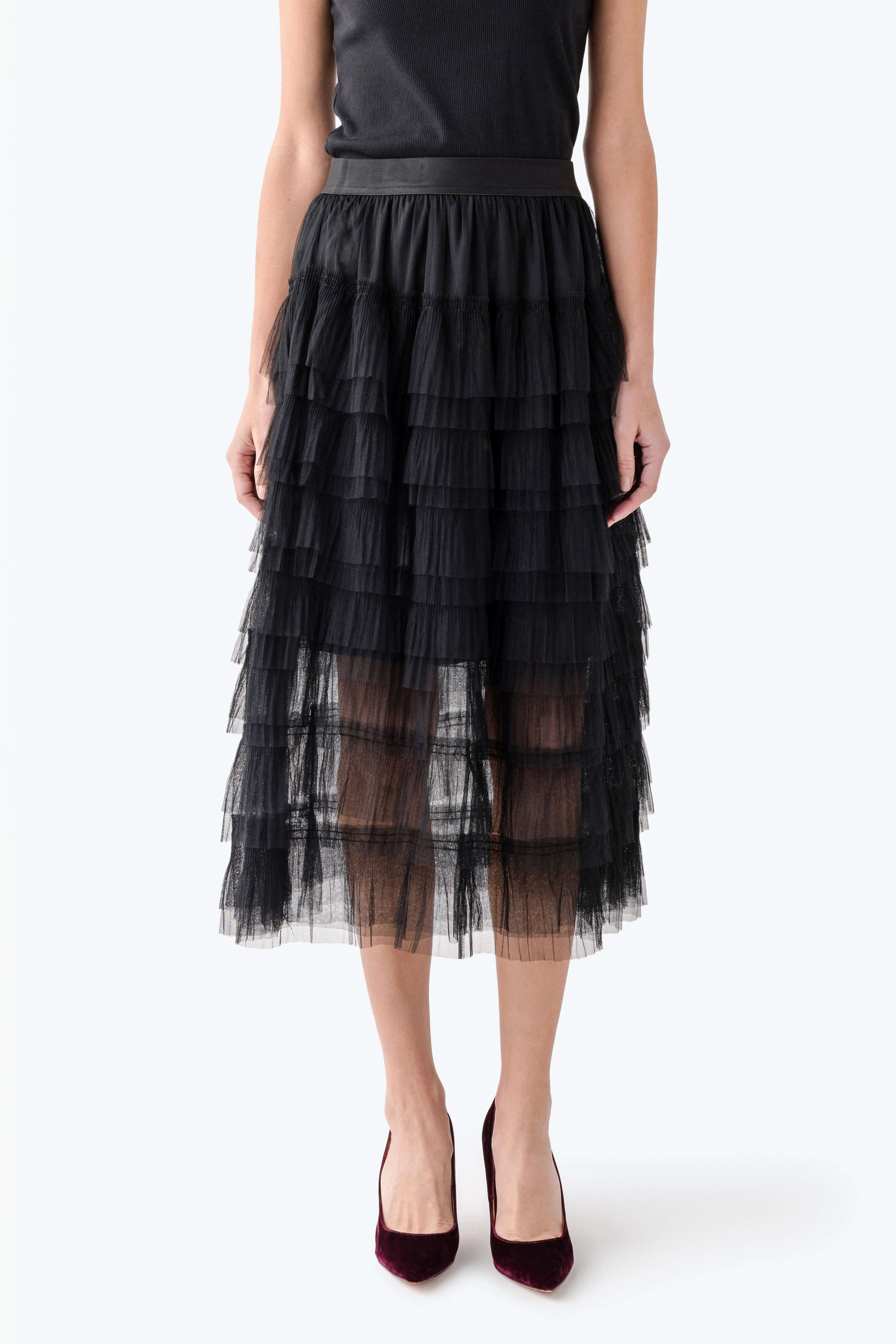 Dress Forum Ruffle Tiered Maxi Skirt | Social Threads