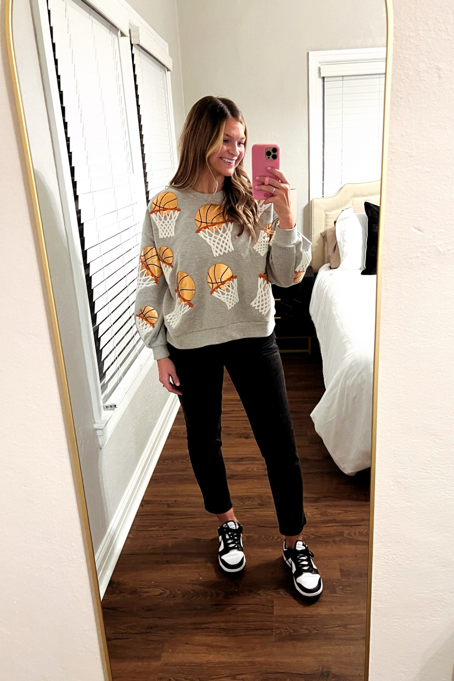 another game day fit 🖤✨🏀 #gameday #coacheswife #basketball 

#LTKshoecrush #LTKMostLoved #LTKstyletip