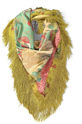 Magical Moments Chartreuse Square Scarf Chartreuse | The Willow Tree