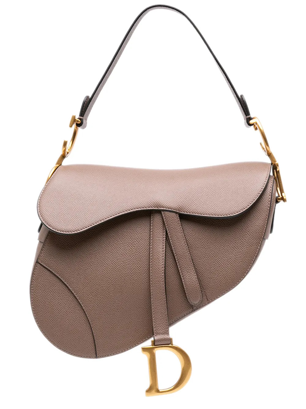 Christian Dior Pre-Owned 2022 Grained Calfskin Saddle Bag shoulder bag - Brown | Farfetch Global