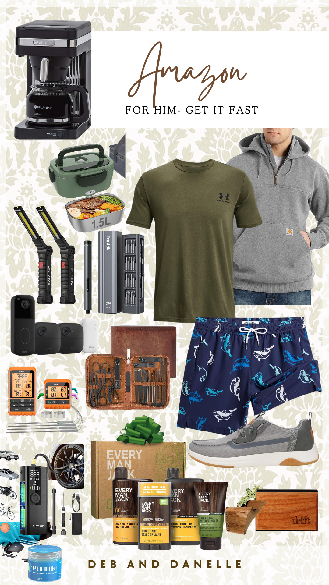 A cool collection of gifts for dad, husband or him that offer next-day shipping from Amazon. #giftforhim #fathersday 

 #LTKSeasonal #LTKHome #LTKMidsize