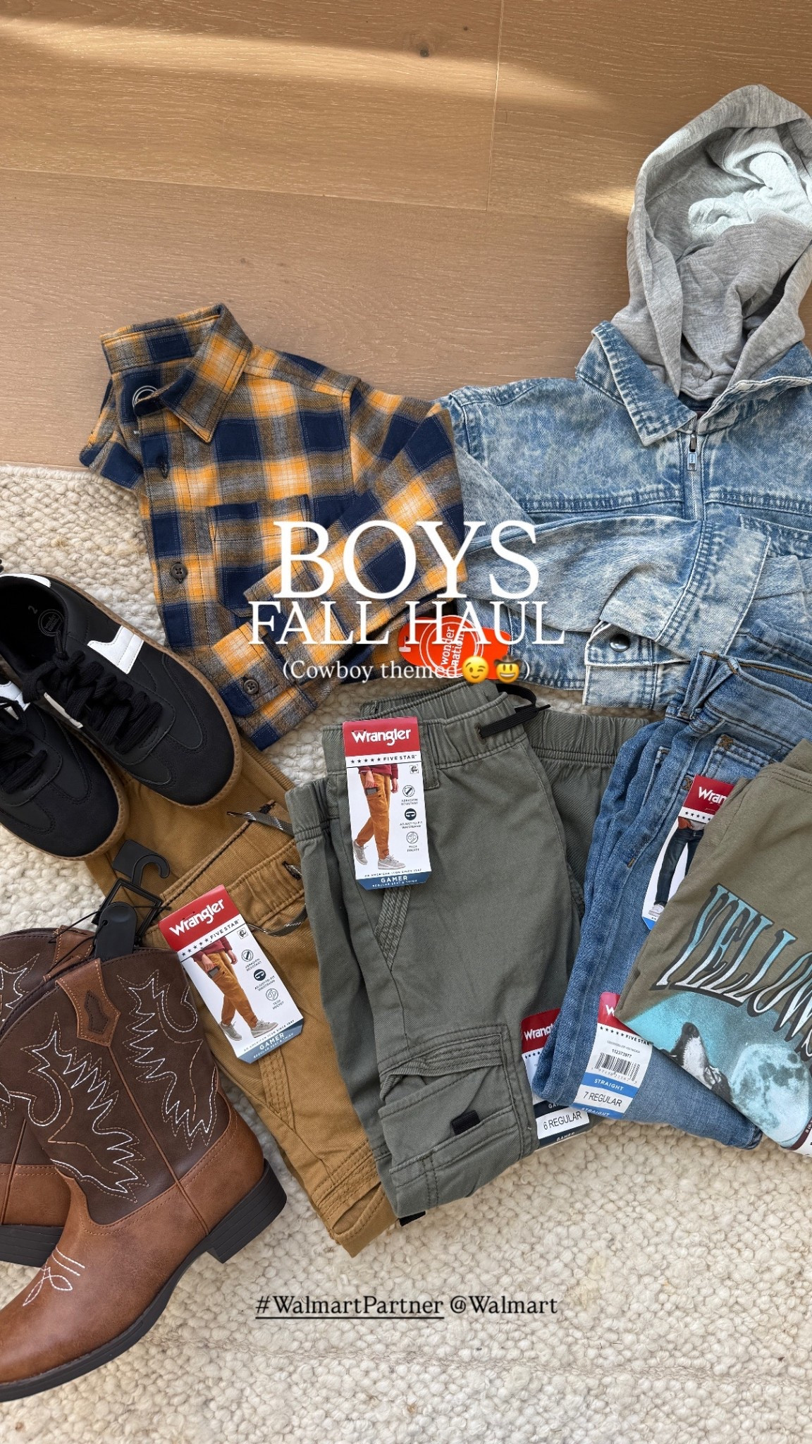 #ad Walmart came through with the cowboy themed fall clothes my little guy has been asking for- so cute!


#WalmartPartner @Walmart


#LTKSeasonal #LTKKids #LTKFallSale