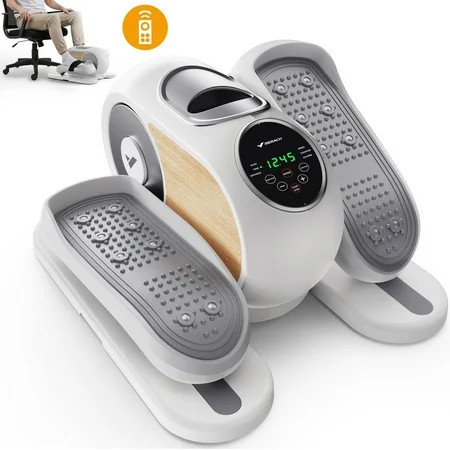 MERACH Under Desk Elliptical Machine, Electric Elliptical for Seniors, 12 Adjustable Speeds, Quiet Portable Fitness Equipment Gift for Family & Office with PVC Anti-slip Mat | Walmart (US)