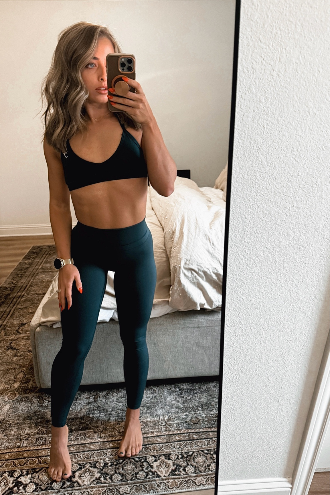 Gymshark X Whitney Simmons 🙌🏽 dare I say, I’m getting rid of my Lululemon leggings & replacing them with these! The double seam is 👏🏽 and you can get a matching set for LESS than a pair of Lulu aligns. It’s a 10/10 for me. 

Leggings - XS
Sports Bra - XS
5’0” | 120lbs 

#LTKActive #LTKFitness