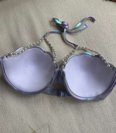 Bikini Tops For Women Halter Neck Pearled Shell Mermaid Bathing Suit Swim Tops Beach Swimwear | SHEIN