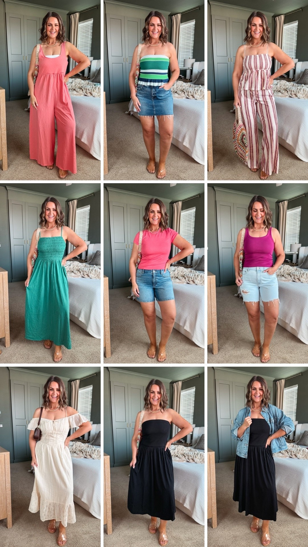 American Eagle summer on sale ✨
Jumpsuit, medium (size down)
Tops, large
Skirt, 12 (need 14)
Striped pants, xl (need large)
Dresses, large
(Need a medium for the ivory dress)
Dark denim shorts, 14
Distressed denim shorts, 12
Denim jacket, large (want to try medium)

Size 12, American Eagle, midsize, Memorial Day sale, summer dress, summer outfits, closet staples @ae

#LTKootd #LTKMidsize #LTKSeasonal