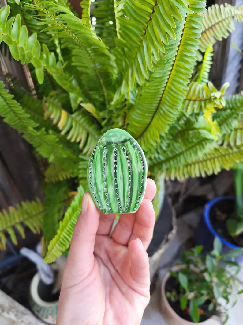 CACTUS - Handmade Ceramic Mosaic Tile - Etsy | Etsy (Global)
