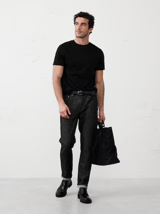 Luxe Touch Crew-Neck T-Shirt | Banana Republic Factory