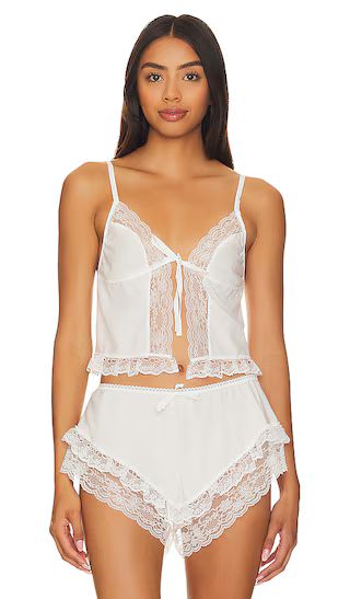 KAT THE LABEL Lucille Camisole in Ivory | Revolve Clothing (Global)
