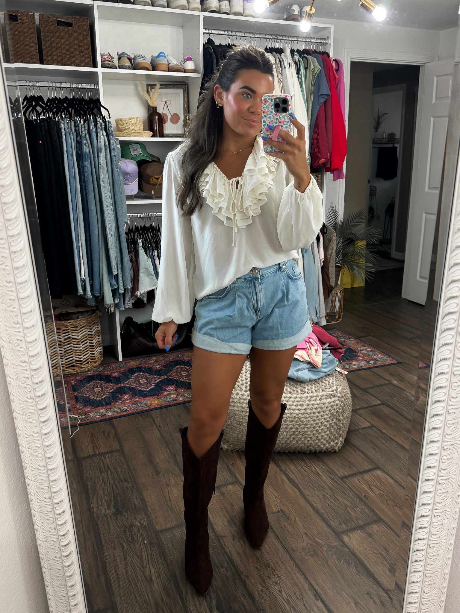 Ruffle top- size small
Western boots

NSale, Nordstrom sale

#LTKStyleTip #LTKSaleAlert #LTKShoeCrush