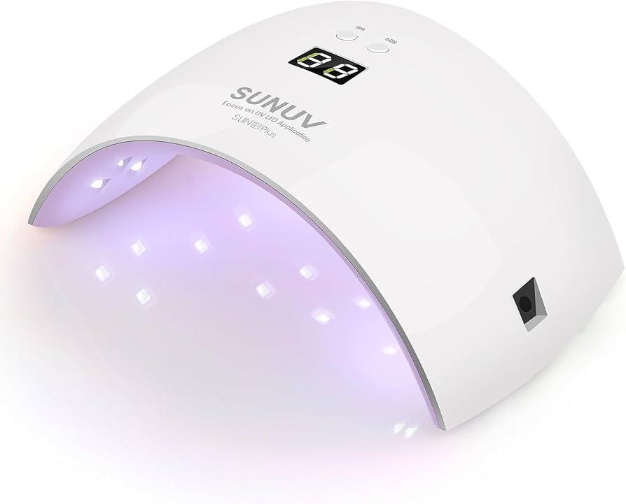 SUNUV UV Light for Nails, Nail Dryer for Gel Nail Polish with Sensor 2 Timers and Display SUN9X P... | Amazon (US)