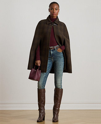 Women's Wool-Blend Cape Coat | Macy's