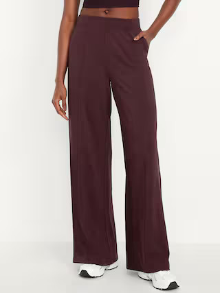 High-Waisted PowerSoft Trouser Pants | Old Navy (US)