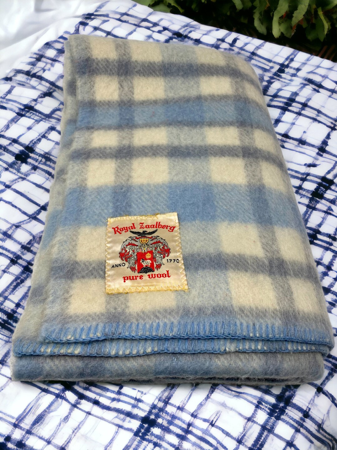Vintage Royal Zaalberg 100% Wool Blanket 67 X 45 - Etsy | Etsy (US)