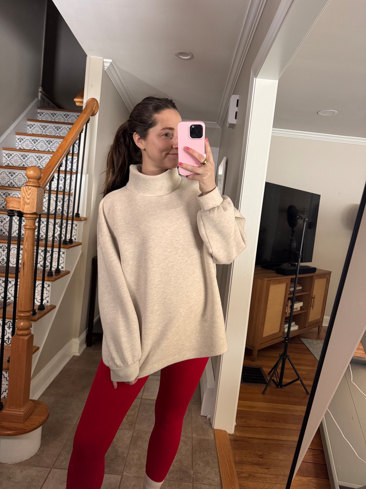 One of my fav sweatshirts!! Available in black & pink rn & on sale! 
Wearing size M 

#LTKSaleAlert #LTKActive