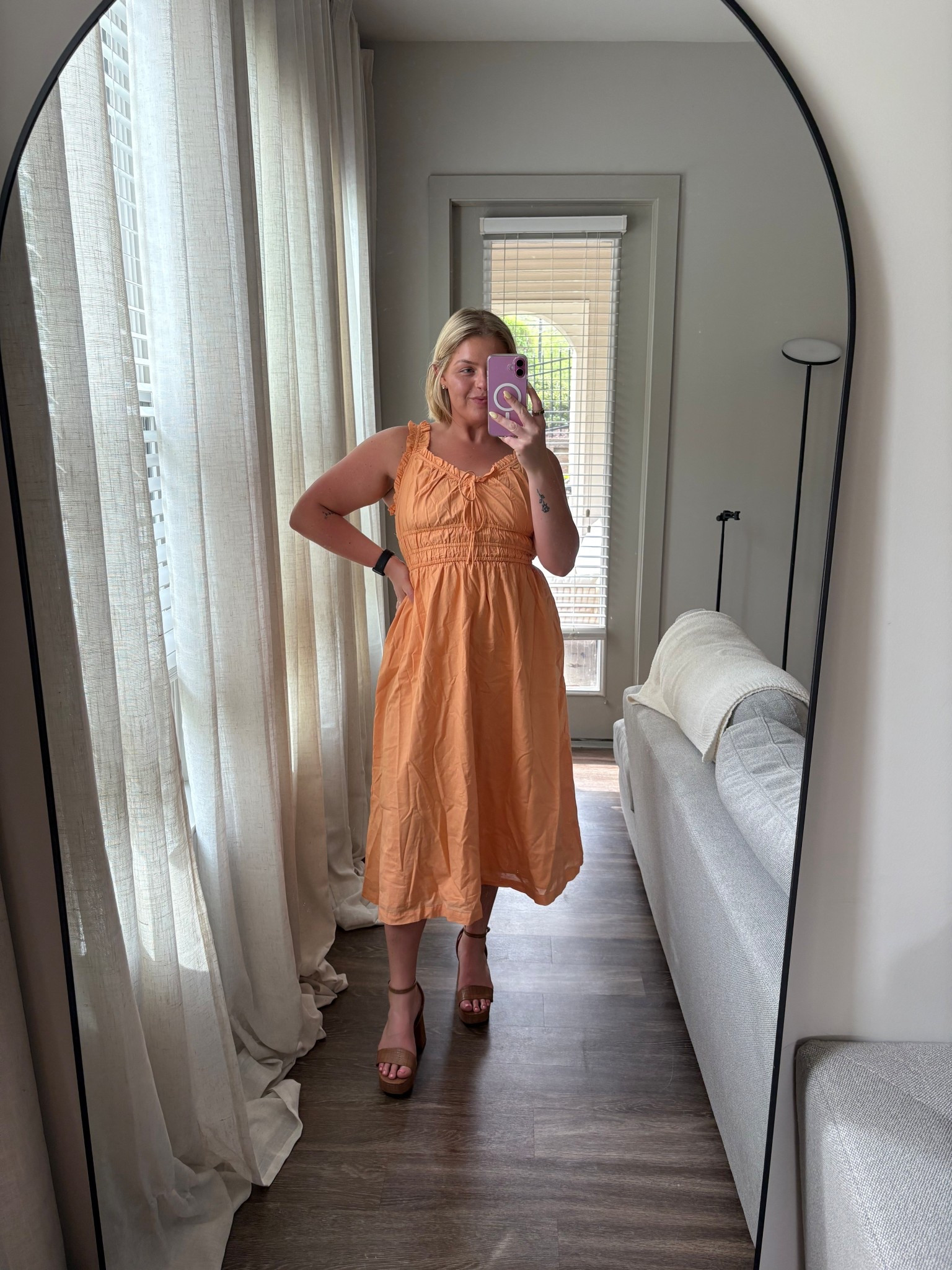 old navy spring haul! the cutest dress and this orange color is perfect! wearing a medium 

#LTKWorkwear #LTKMidsize #LTKFindsUnder50