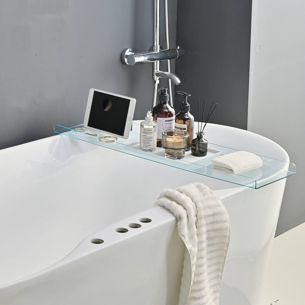 Bathtub Tray Over Bathtub Racks Bath Caddy for The Elegant Tub Bathroom Caddy fits All bathtubs | Amazon (US)
