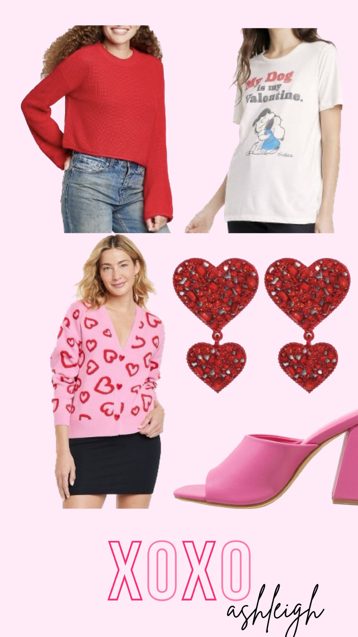 Valentine's Day
Hearts
Pink red
Sweater
Graphic tee
Pink Heels

#LTKSeasonal #LTKstyletip #LTKshoecrush