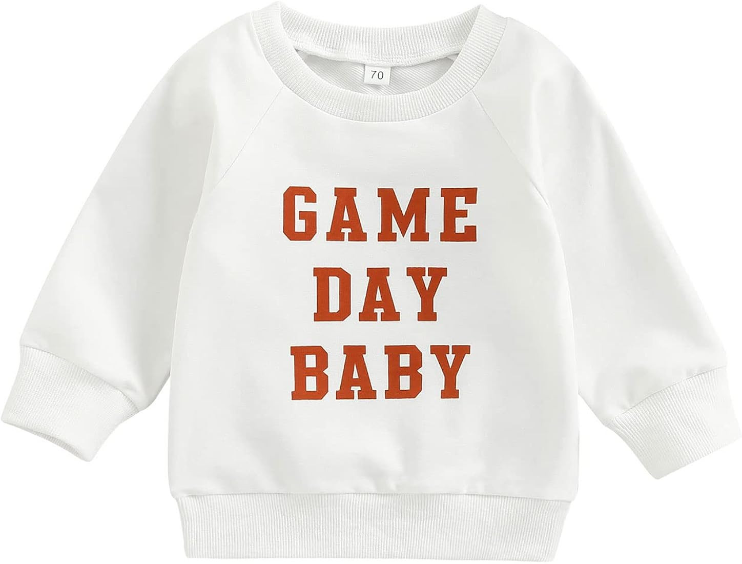 Toddler Baby Boy Girl Sweatshirt On Sundays We Watch Football with Daddy Mommy Shirt Fall Top Baby F | Amazon (US)
