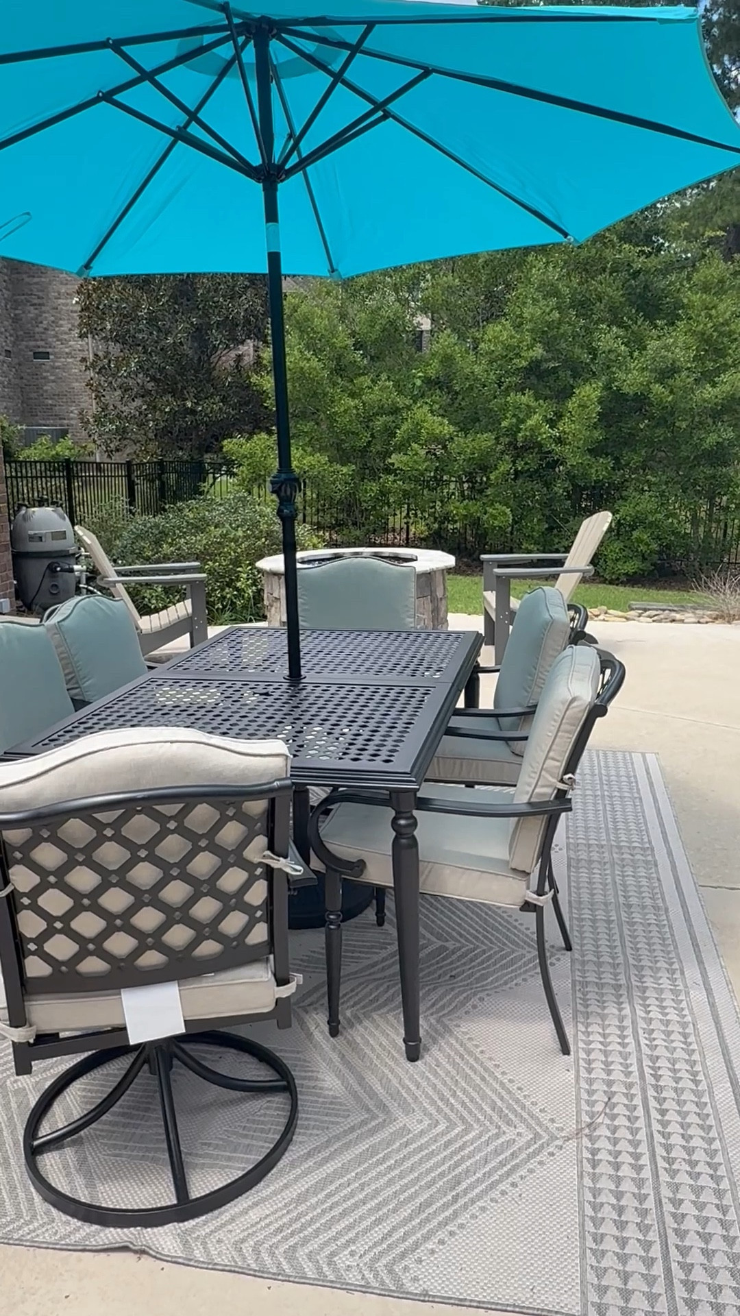 I’ve reclaimed my pool deck this summer! I really like how this table looks that I snagged on clearance!!!! 

#LTKHome #LTKParties #LTKFamily