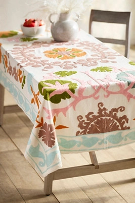 Colorful Crewelwork Tablecloth | Terrain