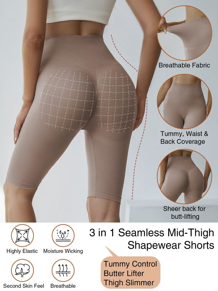 1 Pezzo Pantaloncini Traslucidi Modellanti Coscia Sollevamento Glutei Per Donne Per La Stratifica... | SHEIN