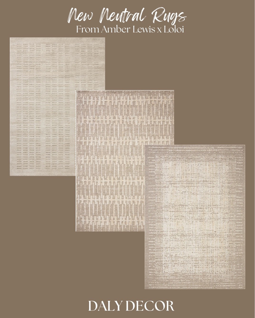 New Neutral Rugs that I would put in my own home & for clients all from Wayfair 