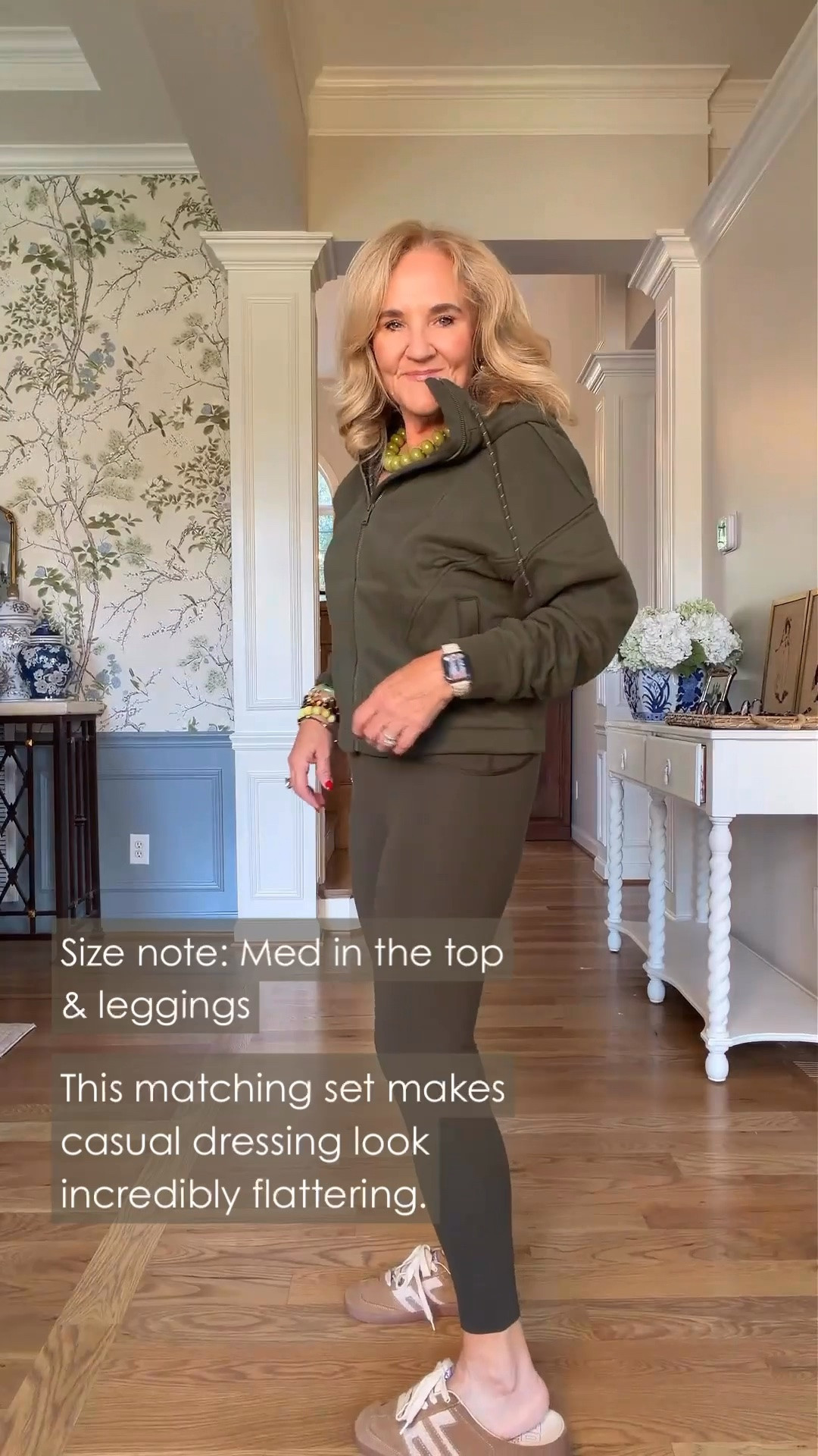 Use code LTK20 for 20% off your full priced spanx order

Oh, this is the kind of outfit I could happily spend the day in! The matching hoodie and 7/8 leggings look so comfortable, and I’m wearing a medium in the top and medium petite in the leggings.