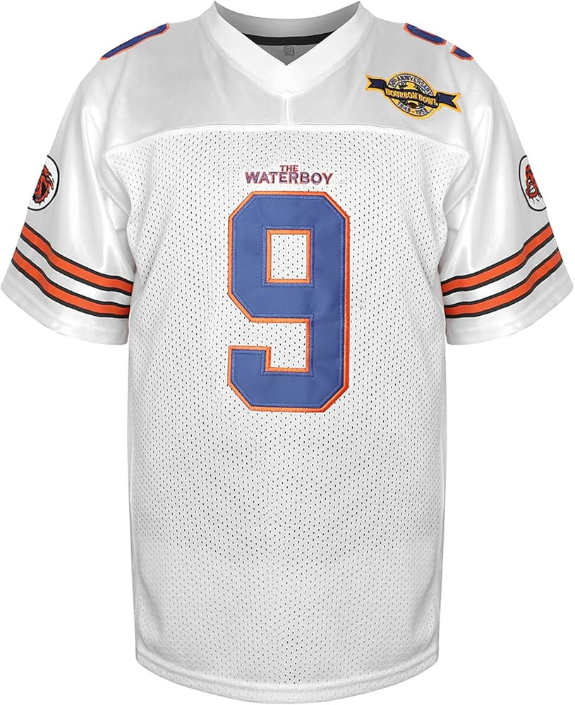 Phoneutrix Bobby Boucher #9 The Waterboy Adam Sandler Movie Mud Dogs Bourbon Bowl Football Jersey | Amazon (US)