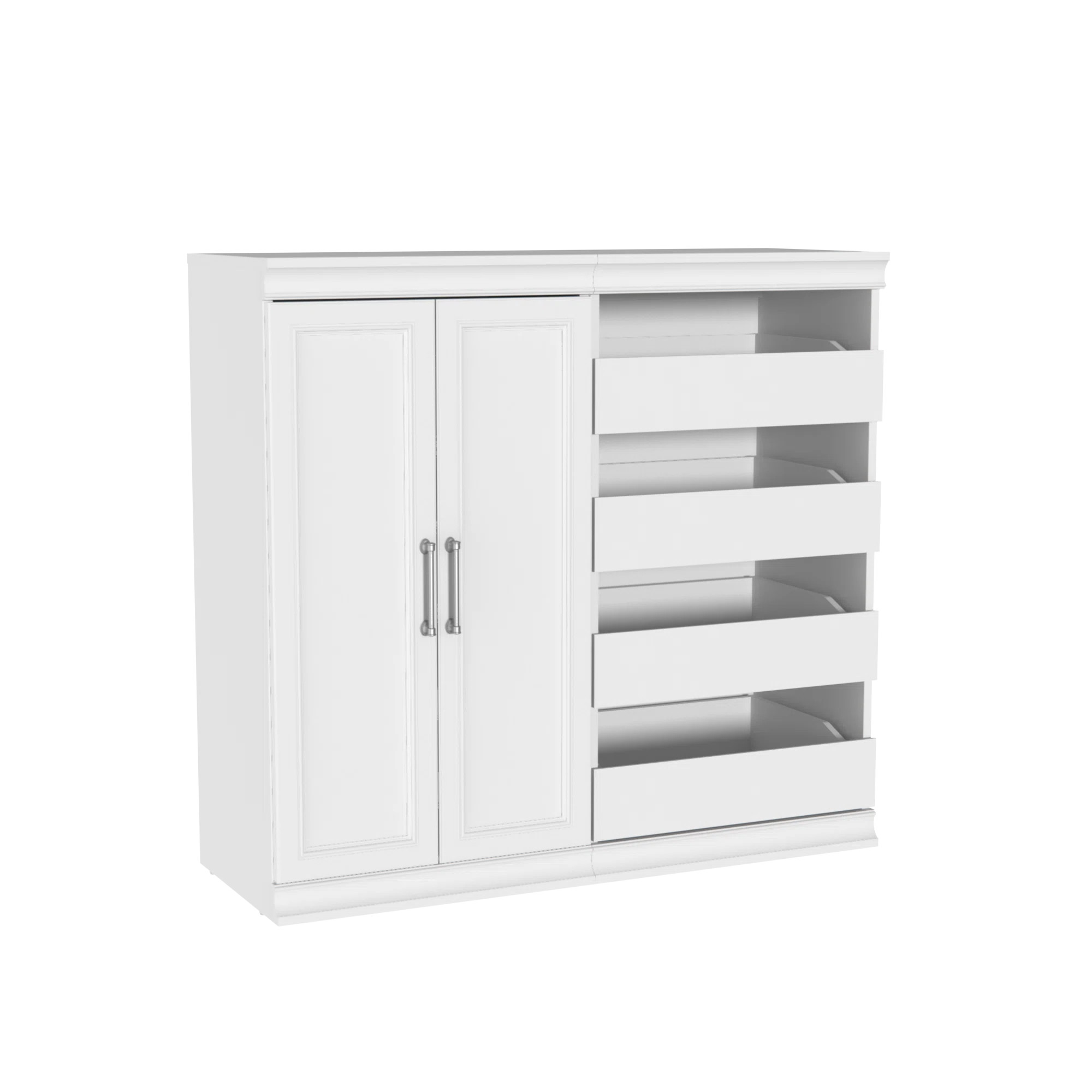 Modular Storage 21.38" W Closet System with Doors & Drawers | Wayfair North America