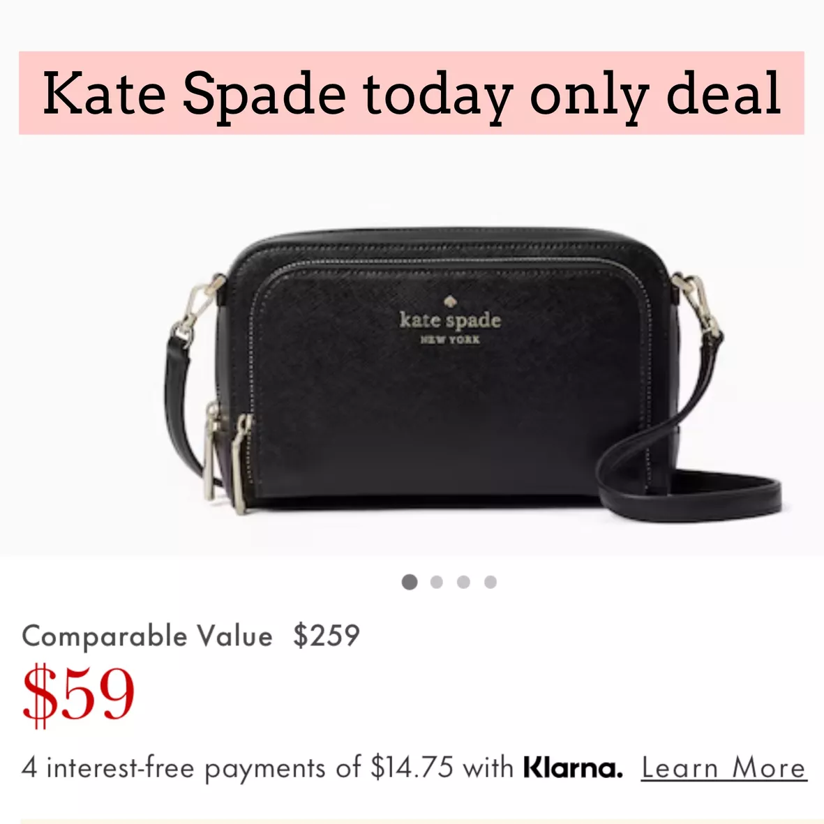 Sell Kate Spade New York Staci Dual Zip-Around Crossbody Bag