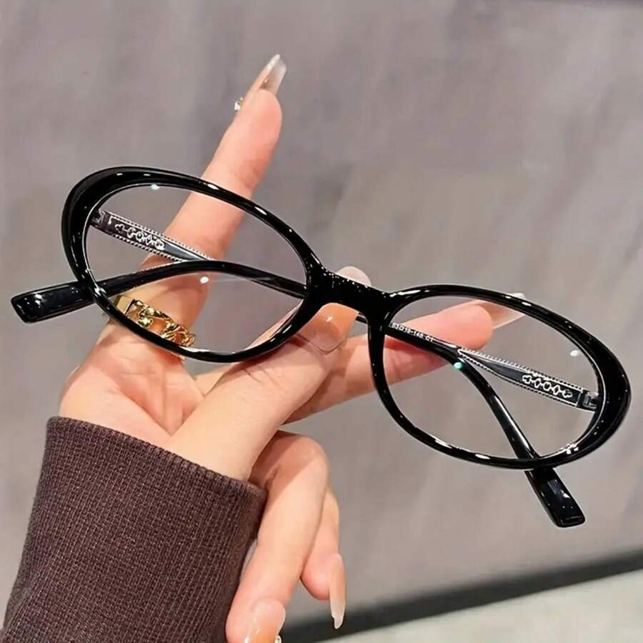 1 Piece Women's Retro Round Oversized Thick Frame Non-Prescription Glasses, IWD 2026 Special Limi... | SHEIN