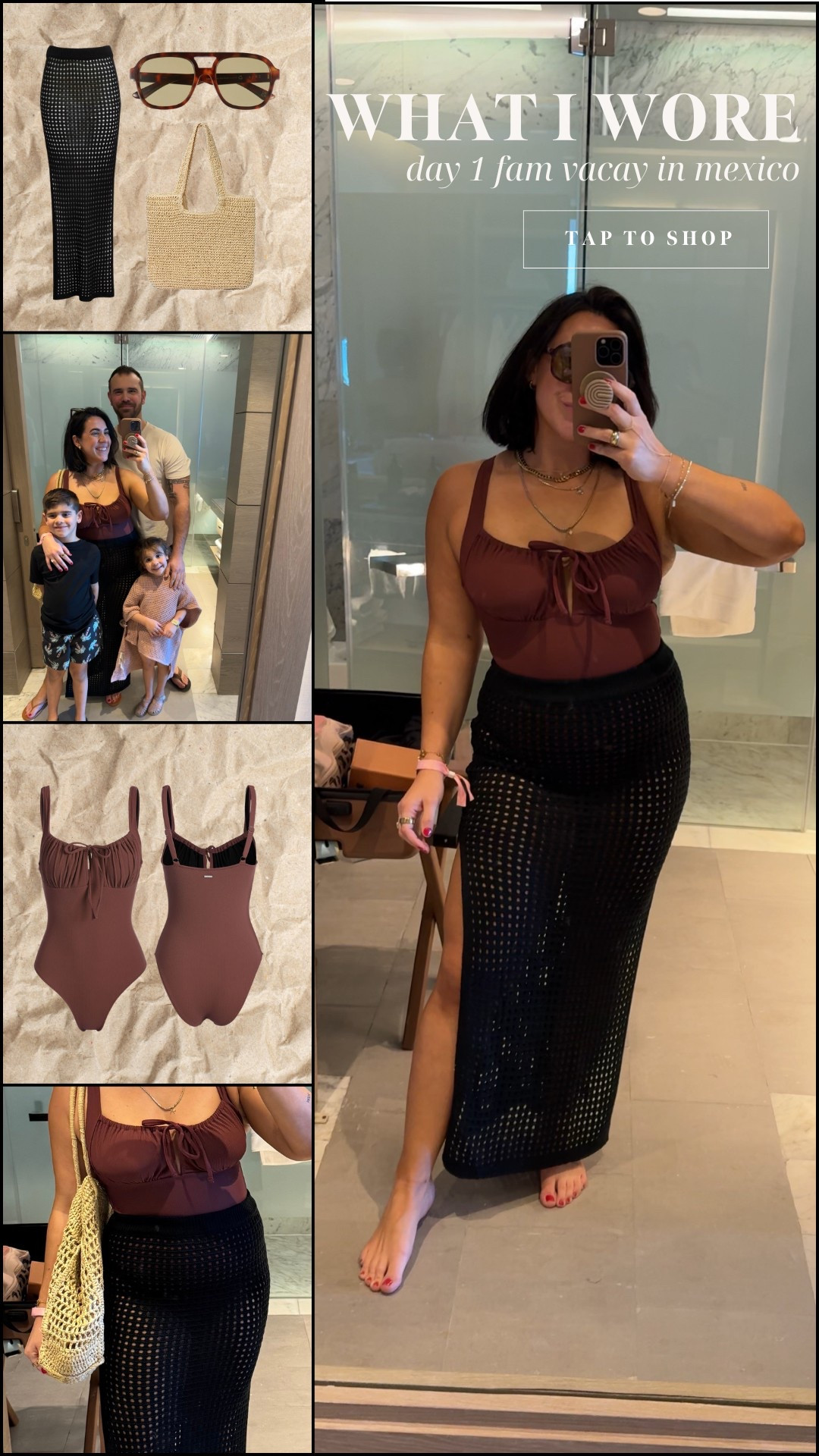 In Mexico with the fam Feeling confident in this shaping one piece as a size 10 mama. Wearing size L in everything. Swimsuit cover up is so flattering too. Resortwear. 



#LTKFamily #LTKWatchNow #LTKSwim