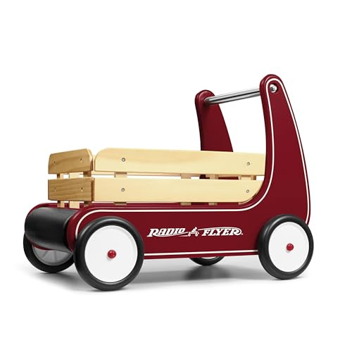 Radio Flyer Classic Walker Wagon, Sit to Stand Toddler Toy, Wood Walker, For Ages 1-4, Red | Amazon (US)